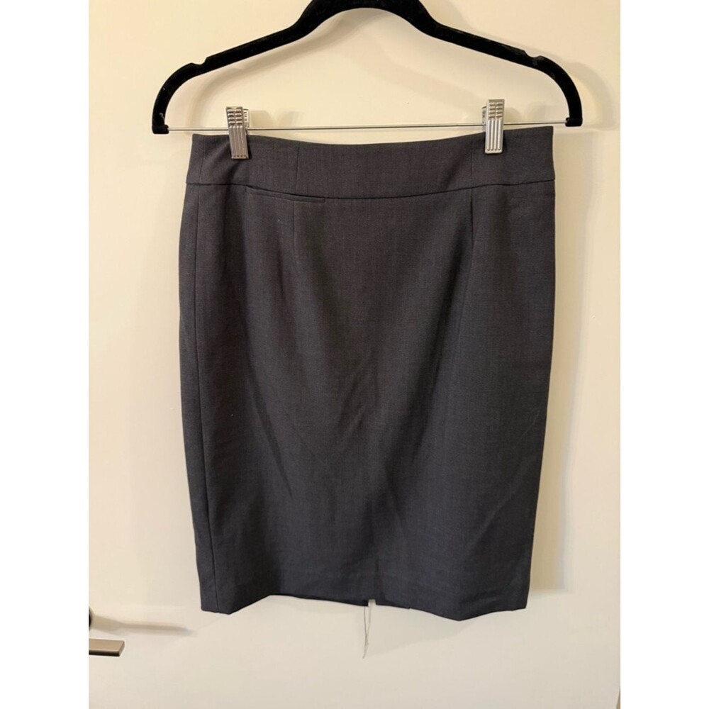 Calvin Klein Charcoal Gray Pencil Skirt